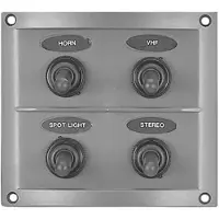 PLASTIMO Panel Med 4 Vippekontakter
