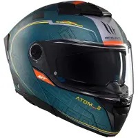 Mt Helmets Atom 2 Sv Destiny Modulær Hjelm