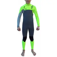 Kynay Surf Ultra Stretch Warma 4/3 Mm Junior Våddragt Med Lynlås I Brystet Og Lange ærmer