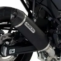 Arrow Race-tech Aluminium Dark With Carbon End Cap Suzuki V-strom 650 ´17-20 Ikke-godkendt Lyddæmper