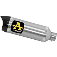 Arrow Street Thunder Aluminium Dark With Carbon End Cap Ktm Duke 125 ´11-16 Homologeret Lyddæmper