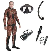 Spetton Pack Fire Red Camo Basic Pro 3 Mm Dykkerdragt