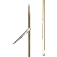 Picasso Gold Spring Steel Tricuspid Round Notch Spear 7.5 Mm Enkel Flopper Spydskaft
