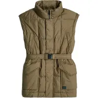 G-Star Belted Padded Vest - Green - Women