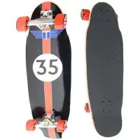 Tracker Freeride Pool Red Wheels 31.75´´ Cruiser Skateboard
