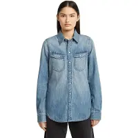 G-Star Slim Western Shirt - Medium blue - Women