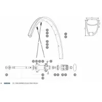 Mavic Ksyrium Elite 2016-17 Trasero Izquierdo 10 Unidades Eger