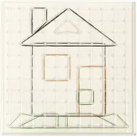 Miniland Sæt Med 6 Transparente Geomags 23 Cm