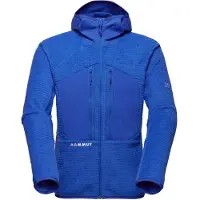 Mammut - Fleece - Eiger Nordwand Pro ML Air Hooded Jacket Men Eiger Blue til UnisexNylon - Størrelse S - Blå