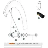 Mavic Comete Pro Carbon Sl Tubular Disc Front Fælg