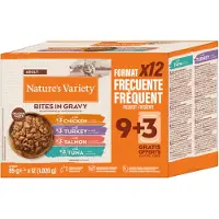 Nature’s Variety Økonomipakke: 48 x 85 g Nature's Variety Bites i sauce - Mix (4 varianter)
