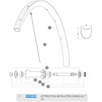 Mavic Ksyrium Pro Carbon Sl Tubular 19 Forhjulsfælg