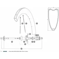 Mavic Aero Cxr 60 C/t Rear Right Eger 10 Enheder