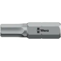 Wera 05056320001, 1 stk, Hexadecimal (metrisk), 4 mm, CE, GS, DVE, 25 mm, 25,4 / 4 mm (1 / 4)