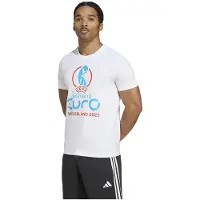 Adidas Uefa Euro25 Official Emblem T-shirt Med Korte ærmer