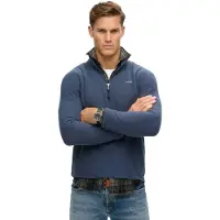 Superdry Superdrytil mænd. M2014194A Fleece fleece blå (XXL), Casual, Polyester