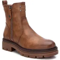 Refresh Refreshtil kvinder. 17100203-TAUPE Ankelstøvler 171002 taupe (35), Brun, Fast, 1-3 cm, Lynlås, Casual, Kunstlæder