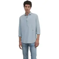 Silbon Sport Oxford 1/2 Skjorte Med Lange ærmer