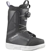 Salomon Snowboard - Snowboardstøvler dame - Scarlet BOA Black/Persian Violet til UnisexUld - Størrelse 38,5 - Sort