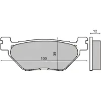RMS Beauty Yamaha T-max 500cc 225101413 Sintrede Bremseklodser