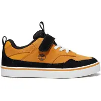 Timberland Timberlandunisex til børn. TB0A27T1EZ01 Stone Jump Sneakers i læder, brun (40), Fast, Velcro, Casual, børnetøj