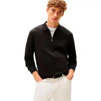 Tommy Hilfiger Interlock Regular Fit Polo Med Lange ærmer