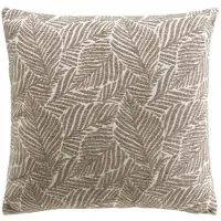 Douceur D`Interieur Dekorativ pude med bladmønster i jacquard, 40 x 40 cm