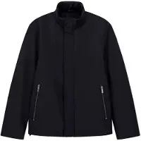 Armani Exchange A|X Armani Exchangetil mænd. XM001579AF16926UB101 Lang frakke med høj krave og skjult lukning Essential marineblå (XXL), Casual, Polyester