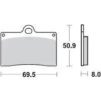 Moto-Master Brake Pad Ceramic 402004