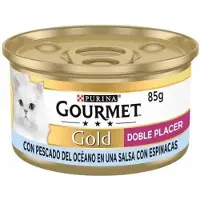 Purina Guld Gourmet Dobbelt Nydelse Med Fisk Og Spinat 24x85g Kattefoder