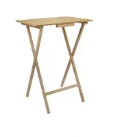 Wellhome Rektangulært Sidebord Med Oliefinish 48x35x64 Cm
