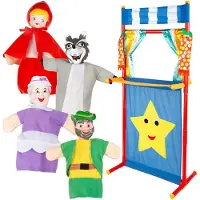 Colorbaby Cucu Show Den Lille Rødhætte Dukketeater Pædagogisk Legetøj