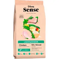 Dibaq Sense Low Grain Light & Senior Kyllinge Hundefoder 2kg