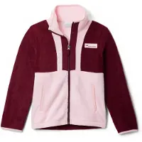 Columbia - Fleece og dunjakker børn - Back Bowl II Full Zip Fleece Rich Wine Satin Pink til UnisexUld - Børnetoj Størrelse L - Lyserød