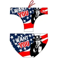 Turbo I Usa Want You Waterpolo Badetrusser
