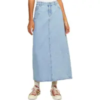 Jack & Jones Aura Denim Jjxx Højtaljet Langt Nederdel