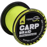 Mikado Territory Carp Flettet Fiskesnøre 1200 M