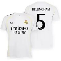 Real Madrid 25/26 Bellingham Hjem Junior T-shirt Med Korte ærmer
