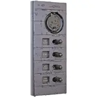 PLASTIMO 4-vejs Kontaktpanel Med Usb 15a 12v