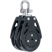 Harken Carbo Ratchamatic Dobbelt Remskive 57 Mm