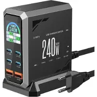 BlitzWolf S31 2xusb-a 4xusb-c Pd 240w Usb-a-og Usb-c-vægoplader
