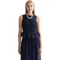 Scotch & Soda Smocked ærmeløs Bluse
