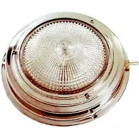 Goldenship Rustfrit Stål Høflighedslys Med Afbryder 110 Mm 12v 10w