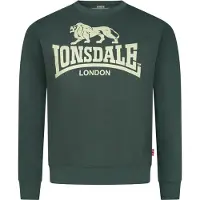 Lonsdale Sweatshirt 'Go Sport' ecru / blå / gran / rød