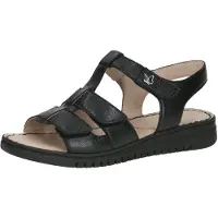 Caprice Heeled sandal, black, made of Leather without heel, Size 41
