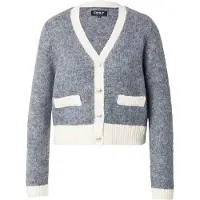 ONLY Cardigan 'ONLMaggie' mørkegrå / uldhvid