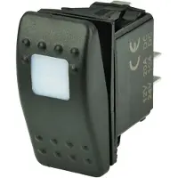 Bep Marine Spst Contura 1/4´´ Tænd/sluk-kontakt Med én Pol Og Led 20a 15a 12v 24v