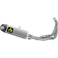Arrow Indy Race Silencer Aluminium With Carbon End Cap Kawasaki Z 650 ´21-23 Ikke-homologeret Fuldt Linjesystem