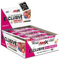 Amix Exclusive Proteinbarboks Skovbær 85g 12 Enheder