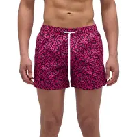 Sundek Flash Leopard Print Elastic Waist Badeshorts